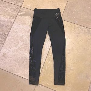 Justice black leggings size 8Y